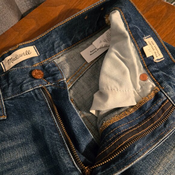 Madewell Women's Size 27 The Perfect Vintage Jeans Straight Leg - Picture 7 of 9